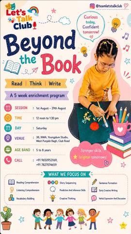 Lets Talk-Beyond the Book Reading and Creative Writing Enrichment Program