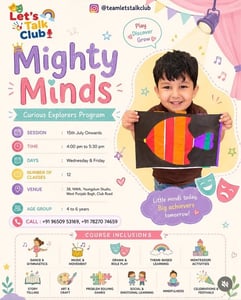 Lets Talk-Curious Explorers Program for Kids
