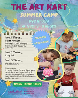 Liittle Pearls-The Art Kart Summer Camp