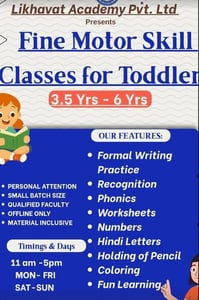 Likhavat Academy Pvt Ltd-Fine Motor Skills Classes for Toddlers
