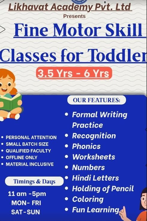Likhavat Academy Pvt Ltd-Fine Motor Skills Classes for Toddlers