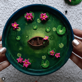 Little Artists Studio  -  Lotus Pond Painting workshop