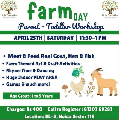 Little Cambridge Noida-Parent Toddler Workshop