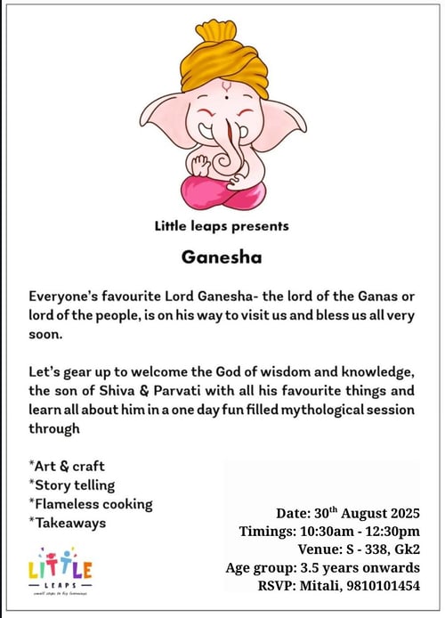 Little Leaps  -  Ganesha Special Workshop