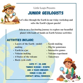Little Leaps  -  JUNIOR GEOLOGISTS WORKSHOP