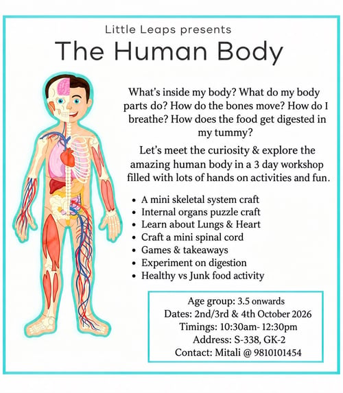 Little Leaps-The Human Body Hands On Science Workshop
