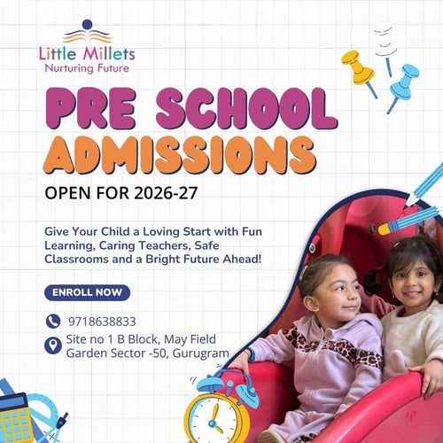 Little Millets-Preschool Admissions Open 2026-27