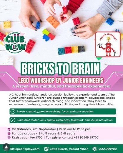 Little Pearls Play School - Bricks to Brain Lego Workshop