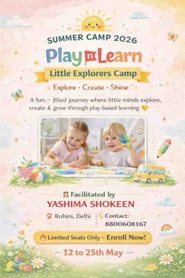 Little Creators Hub-Play n Learn Little Explorers Camp (Rohini Sector 24)