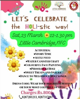 Little Cambridge-Holi Celebration