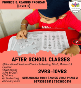 Lotus Veda-After School Classes (Phonics & Reading Program Level-2)