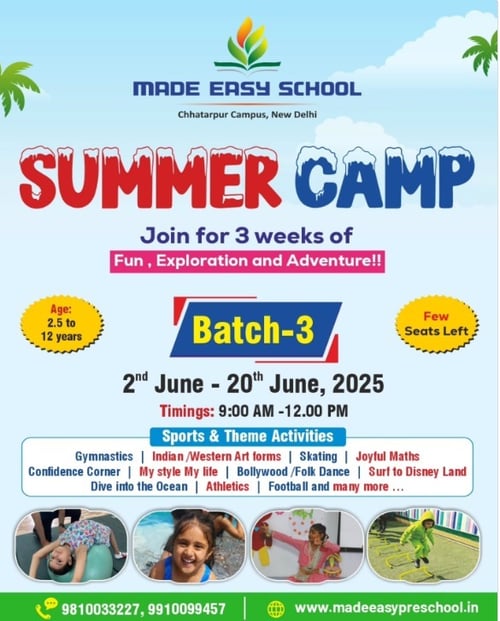 MADE EASY SCHOOL  -  summer camp 2025 for kids