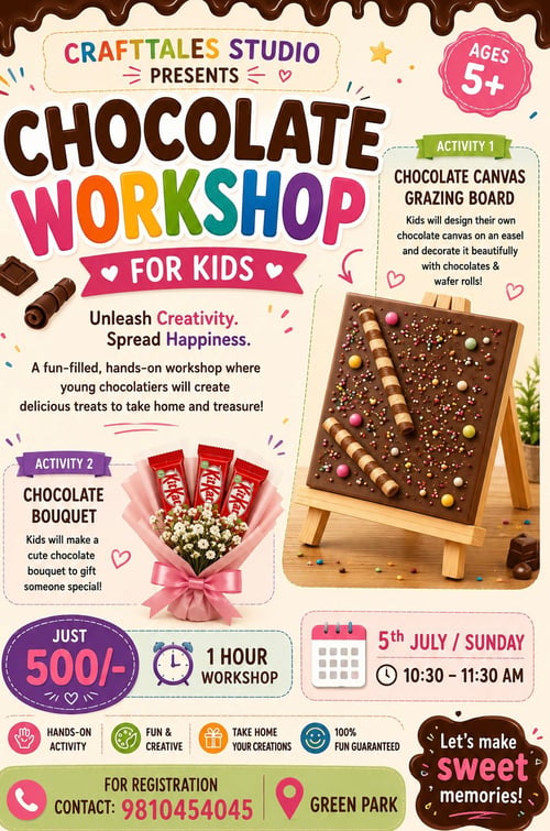 MOONLIGHT TALES-Chocolate Workshop for Kids