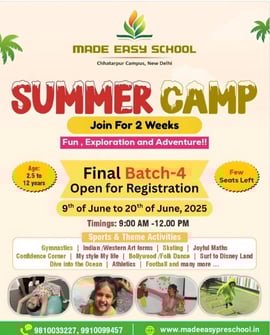 Made Easy School  -  Kids Summer Camp Final Batch - 4
