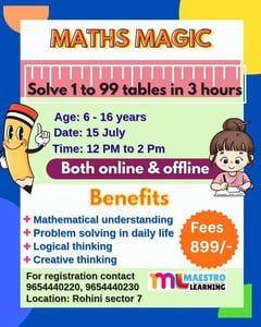 Maestro Learning-Maths magic