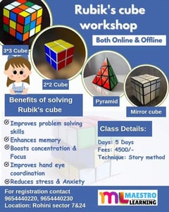 Maestro Learning-Rubiks cube workshop
