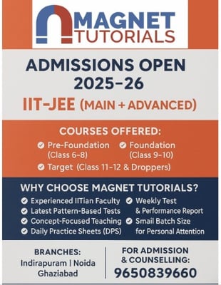Magnet Tutorials  -  Admissions Open ( Noida )