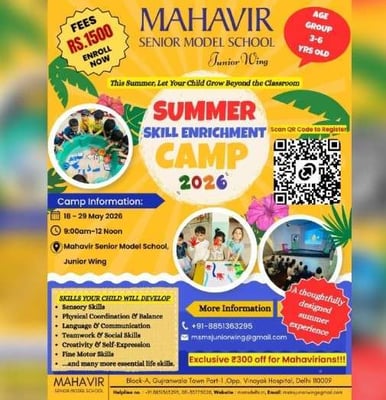 Mahavir Senior Model School-Summer Skill Enrichment Camp 2026