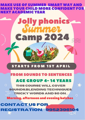 Make Reading a Fun-Jolly Phonics Summer Camp