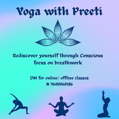 Preeti Calligraphy-Yoga Class with Preeti
