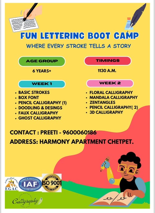 Preeti Calligraphy-Fun Lettering Boot Camp