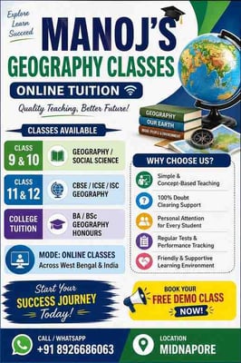 Manoj's Geography Classes-Online Tuition Classes