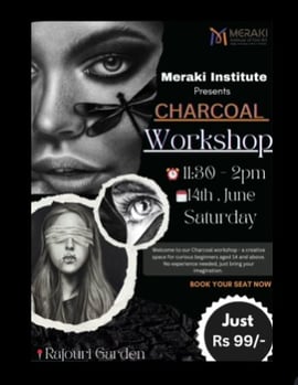 Meraki Institute Of Fine Arts  -  Charcoal Art Workshop