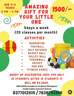 Mind Skills Academy  -  Kids Sports Activity Program