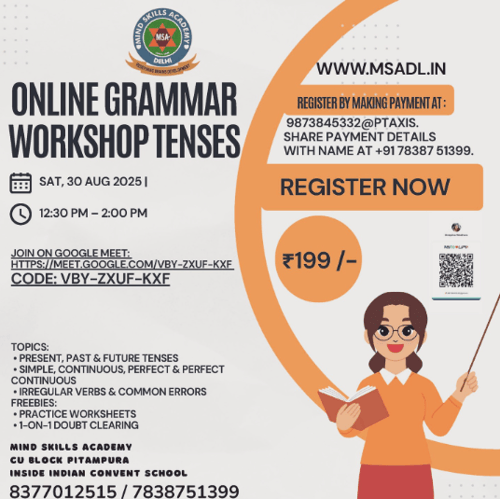 Mind Skills Academy - Online Grammar Workshop