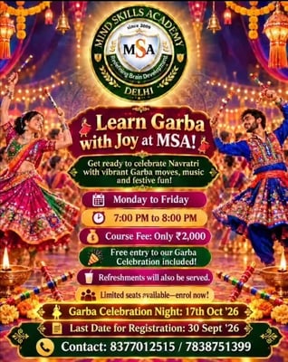 Mind Skills Academy-Garba Dance Classes for Kids