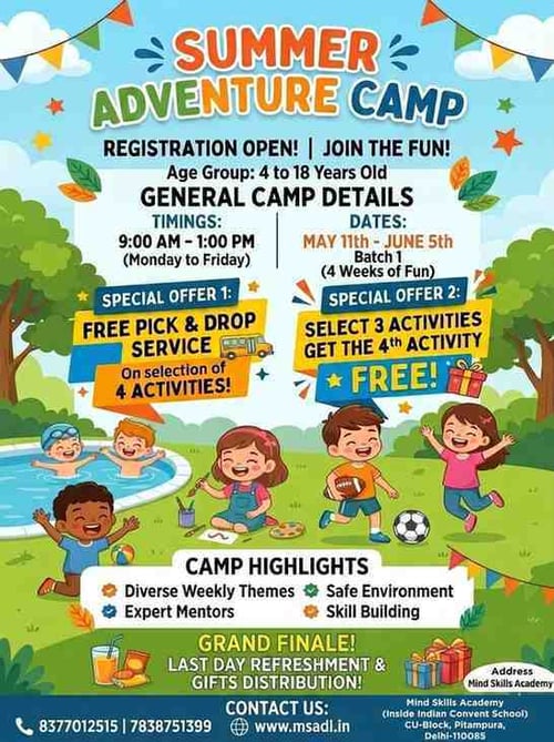 Mind Skills Academy-Summer Adventure Camp