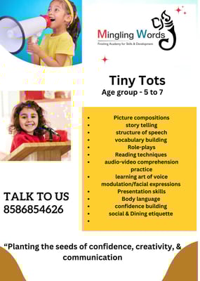Mingling words  -  Tiny Tots Classes for kids