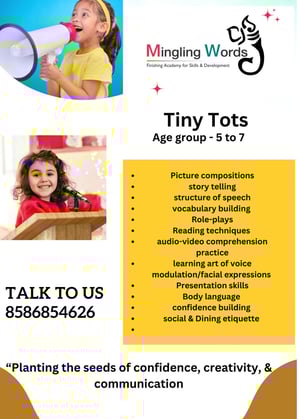 Mingling words  -  Tiny Tots Classes for kids