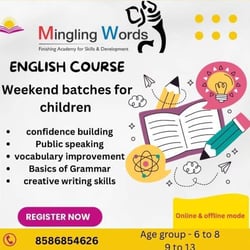 Mingling words-English Course weekend batches for children