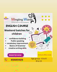 Mingling words-English Course weekend batches for children