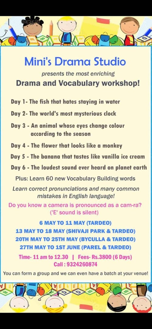  Mini Drama Studio-Drama and Vocabulary workshop