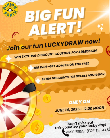 Minion Minds Preschool  -  Lucky Draw Alert