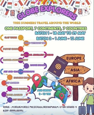 Minion Minds Preschool-Globe Explorers Summer Camp 2026