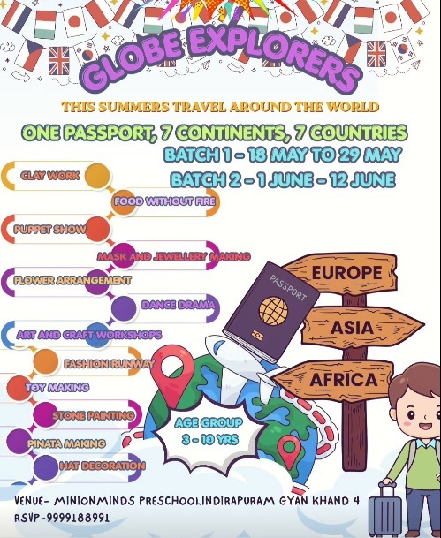 Minion Minds Preschool-Globe Explorers Summer Camp 2026
