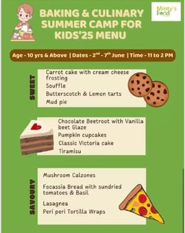 Mintys Food Studio  -  BAKING & CULINARY SUMMER CAMP