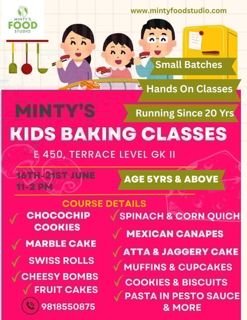 Mintys Food Studio  -  Kids Baking Classes