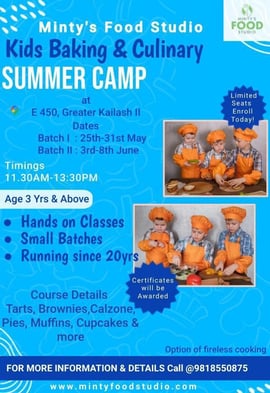 Mintys Food Studio-Kids Baking & Culinary Summer Camp