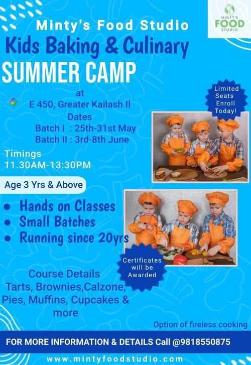 Mintys Food Studio-Kids Baking & Culinary Summer Camp