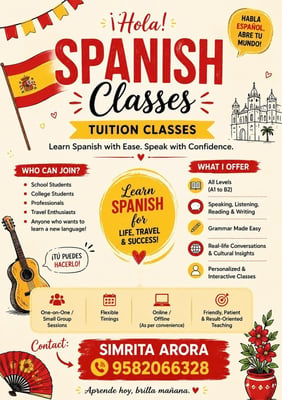 Montessori Club-Spanish Classes