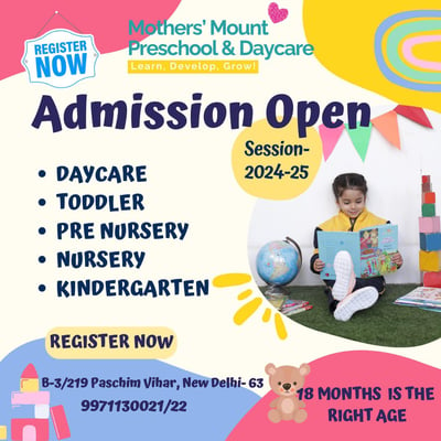Mothers Mount Preschool Daycare-Admission Open