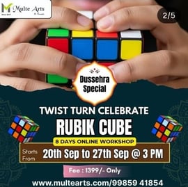 MulteArts -  Dussehra Special Rubik Cube Workshop