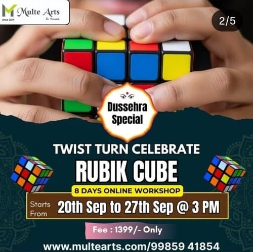 MulteArts -  Dussehra Special Rubik Cube Workshop