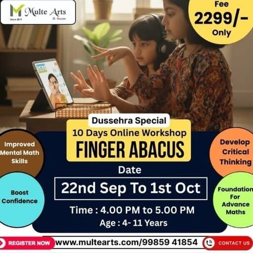 MulteArts - Dussehra Special Finger Abacus Workshop