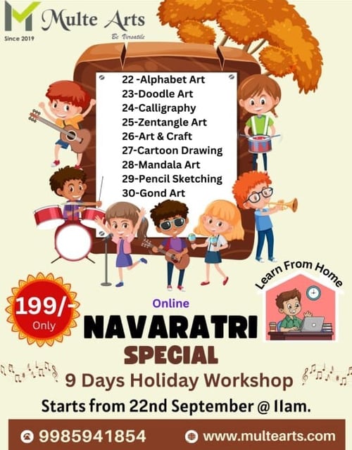 MulteArts - Navratri Special Workshops