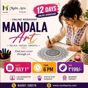 MulteArts-Online Mandala Art Workshop for Beginners
